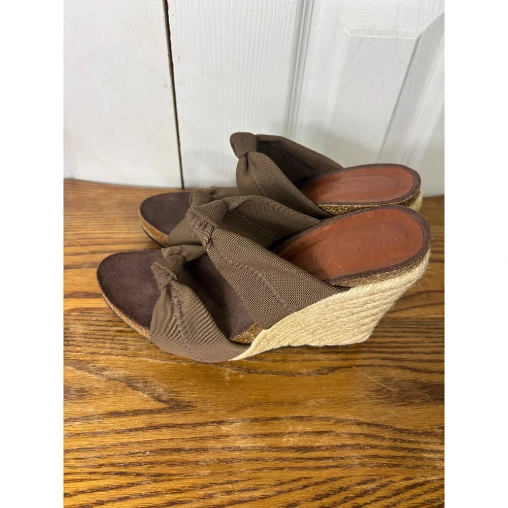 Donald Pliner Wedge‎ Espadrille Knot Slides Casual Comfort Elegant size 5 1/2